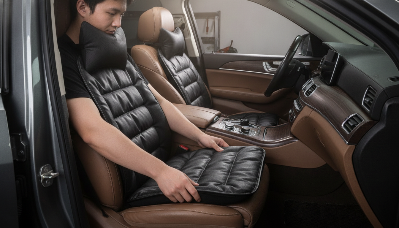 Breathable Anti-Slip PU Leather Seat Covers: Universal Fit
